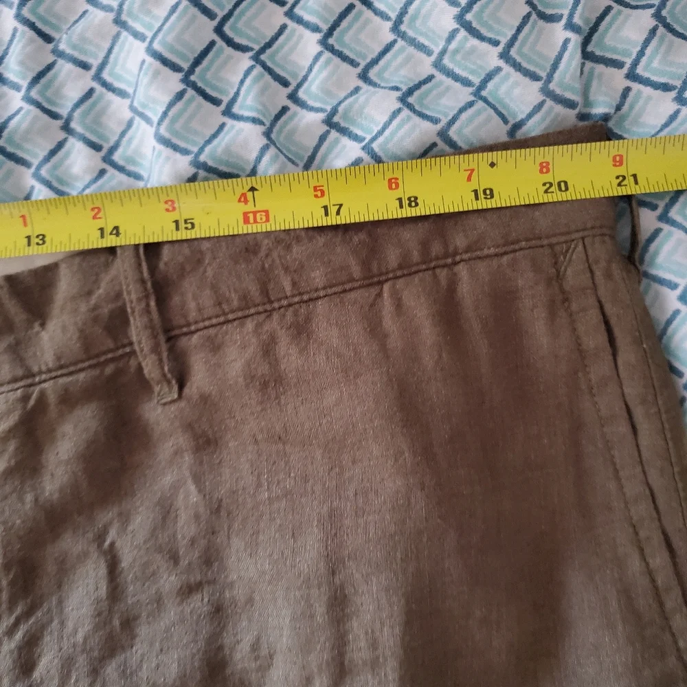 J.crew Men's 100% Linen Shorts Waist 40 9